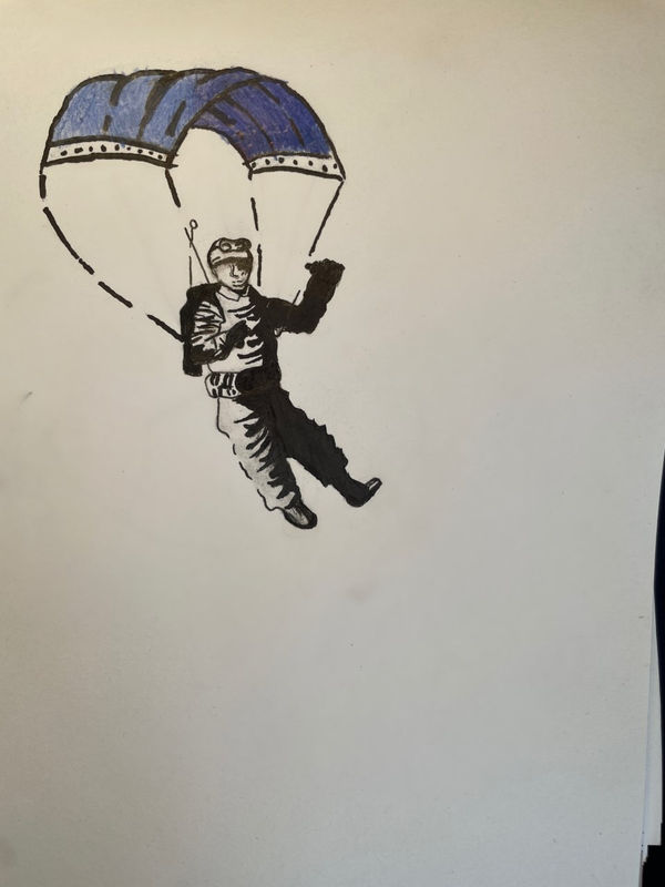 Finlay Kane, aged 12. Inspired by Banksy.