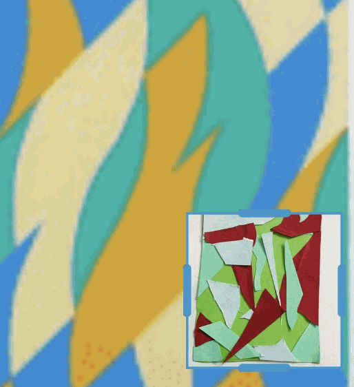 Georgia Brown, Aged 9. Inspired by Bridget Riley.