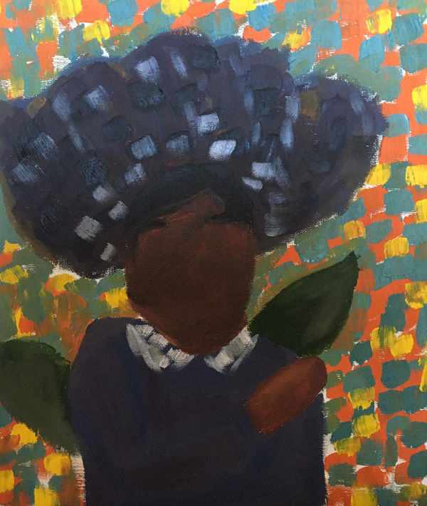 Kirstin Elias, aged 13. Inspired by Picasso's ‘Anticipation’.