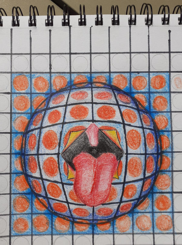 Katie Bray, aged 12. Inspired by Victor Vasarely.