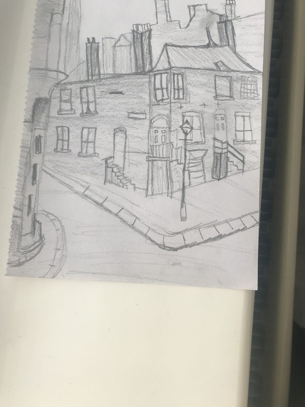 Jodie dempsey, age 13. Inspired by L.S Lowry.