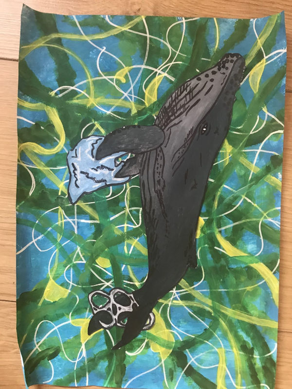 Katie Woosnam, aged 13. Inspired by Stanley William Hayter.