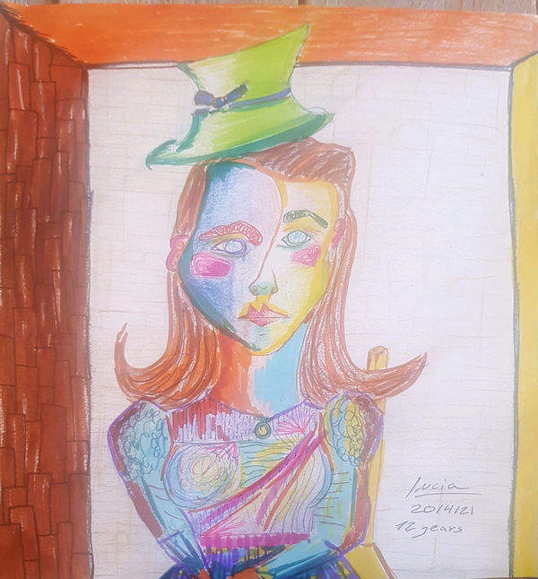 Lucia Sanchez Vallejo, aged 12. Inspired by Pablo Picasso.