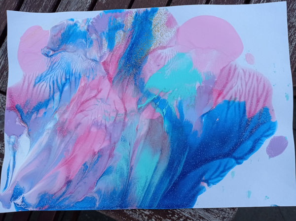 Lucinda Farrell, aged 11. Inspired by Maya Hayuk.