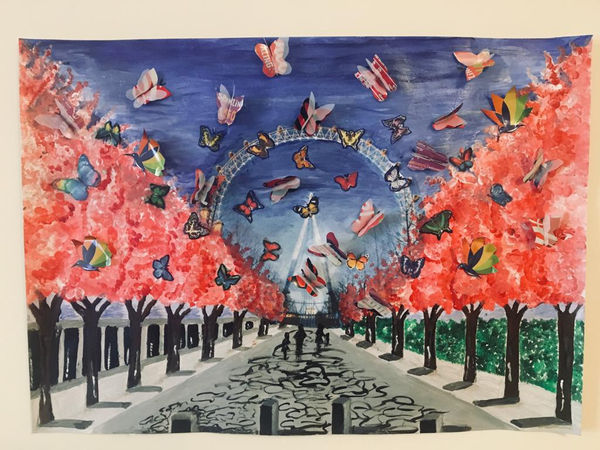 Pedro D Whyte, age 12. Inspired by Peter Blake.