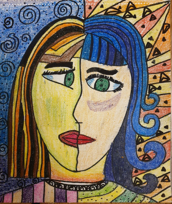 Sahana, aged 11. Inspired by Pablo Piccaso