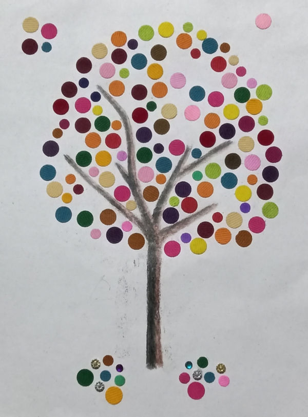 Shulagnya Dey, aged 13. Inspired by Damien Hirst.