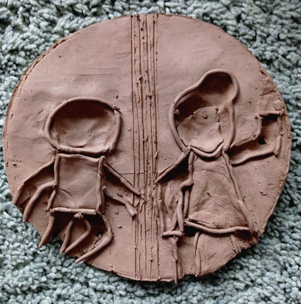 Vilte Lipinskaite, aged 11. Inspired by Stik's Holding Hands.