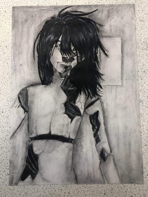 Antonina Bojko, 14 years old. Inspired by Antony Micallef.