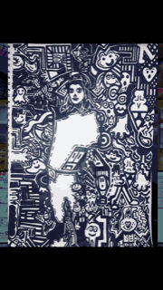 Bethany Miller, aged 15. Inspired by Mr Doodle.