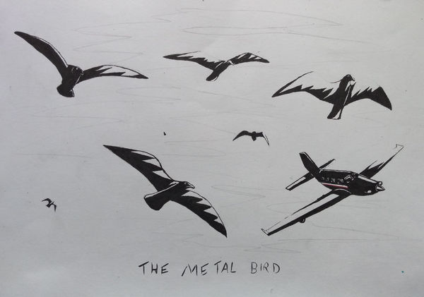 Ceri Hamer, aged 14. Inspired by Banksy.