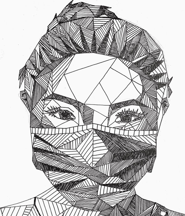 Jazmin Tiya Parmar, aged 17. Inspired by Banksy and Blek le Rat.