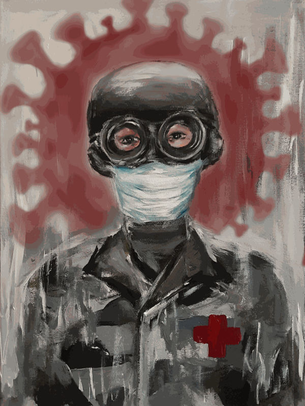 Yedam Jo, aged 16. Inspired by Banksy.