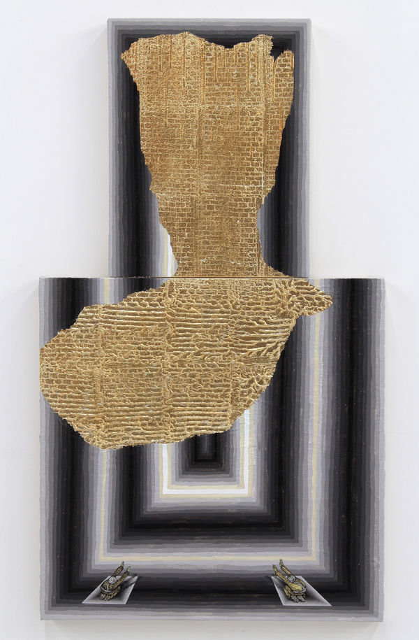 Andrew Schoultz, "Broken Pattern (Exposed Wall)," 2014