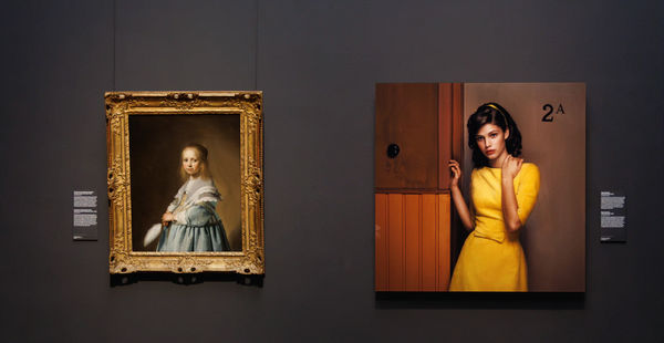 Erwin Olaf's iconic image Hope Portrait 5 (2005) hangs in the Rijksmuseum's Gallery of Honour to the right of Girl in a Blue Dress (1641) by Johannes Verspronck.