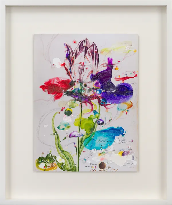 Sebastiaan Bremer framed photograph of his However humanity flower piece