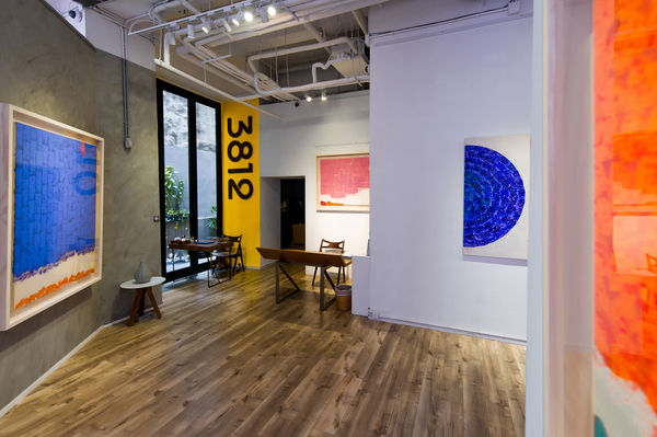 Hsiao Chin’s solo exhibition “To an Infinite Ascendence” was held at 3812 Gallery HK, 2018 2018年，蕭勤個展「向無限昇華」於3812香港畫廊舉辦