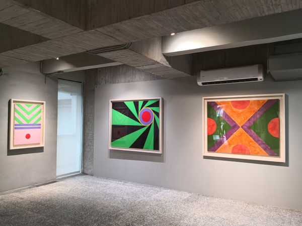 Hsiao Chin “Les Couleurs Du Ch’an Hommage a Hsiao Chin” exhibition was held at Alien Art Centre, 2019 2019年，蕭勤個展「禪⾊ — 向蕭勤致敬」於⾦⾺賓館當代美術館