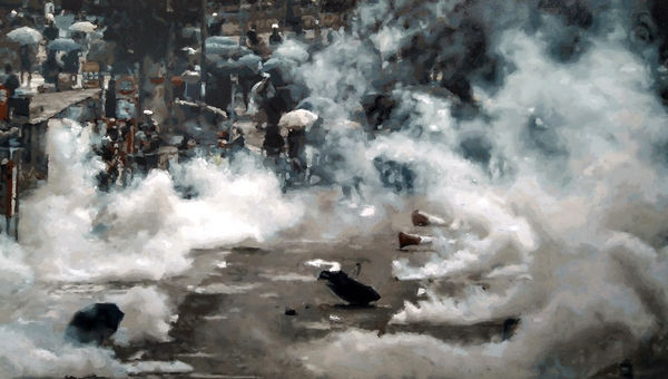 Tear Gas 12 by Dirk Eelen, 2022