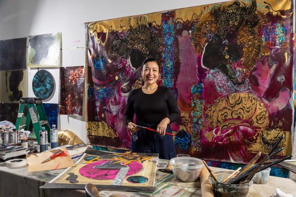 Scherezade Garc&iacute;a in her Brooklyn studio