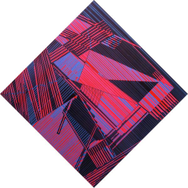 Vargas-Suarez Universal, Jettison Re-Entry VI, Oil Enamel on canvas, 30 x 30 inches, 2012