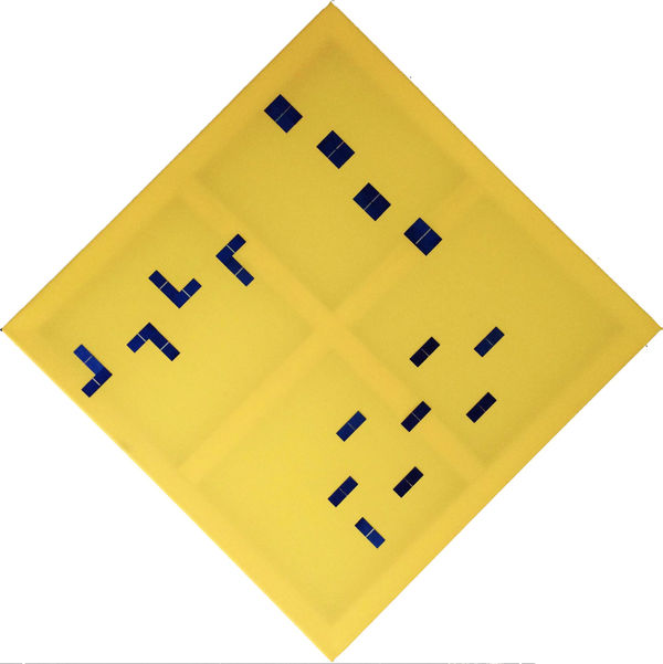 Vargas-Suarez Universal, Entry Points, Solar cells on polypropylene canvas, 30 x 30 in