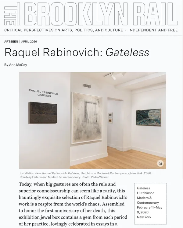 ArtSeen | Raquel Rabinovich: Gateless