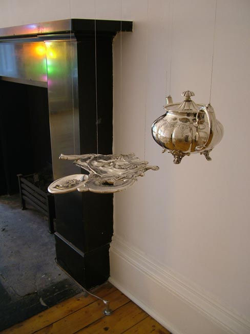 Alter Ego (teapot with reflection) 2003 smashed silver pieces