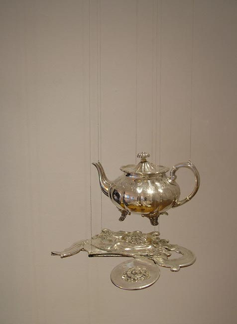 Alter Ego (teapot with reflection) 2003 smashed silver pieces