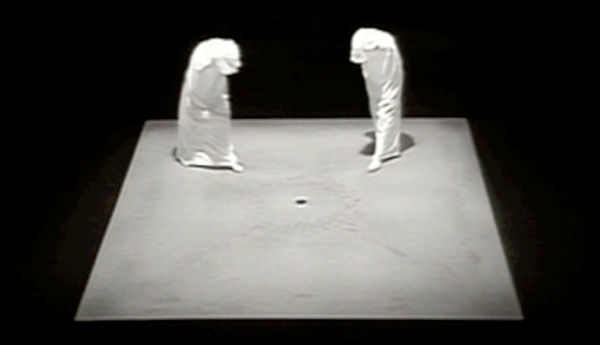 Still from 'Quad II' by Samuel Beckett (1981)