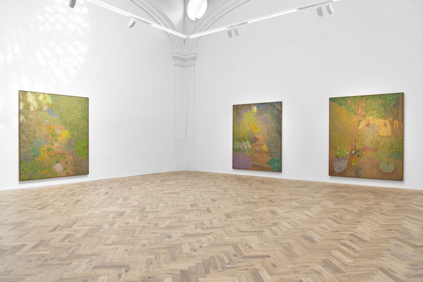 Installation view of Hayley Barker’s solo exhibition, The Ringing Stone, 2024, Ingleby, Edinburgh.