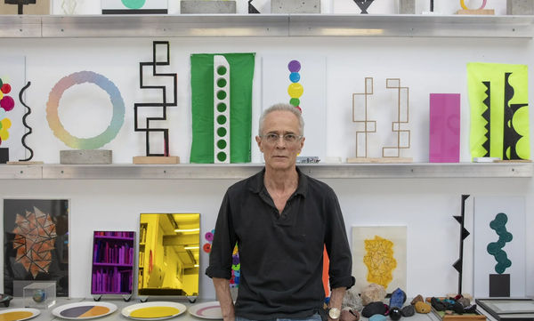 David Batchelor in the studio, May 2020, THE UNSEEN MASTERPIECE - WEEK 4