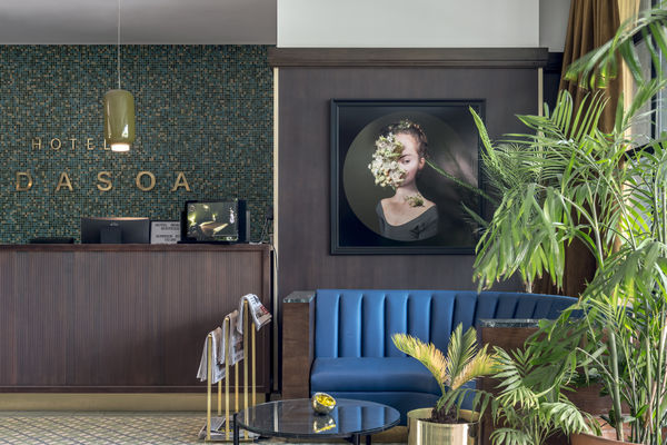 Installation view of the group show Fest&iacute;n de Arte #20, presented by Isabel Croxatto Galer&iacute;a at Hotel Bidasoa in Santiago, Chile. November 2018. Photo: Sebasti&aacute;n Gonz&aacute;lez.