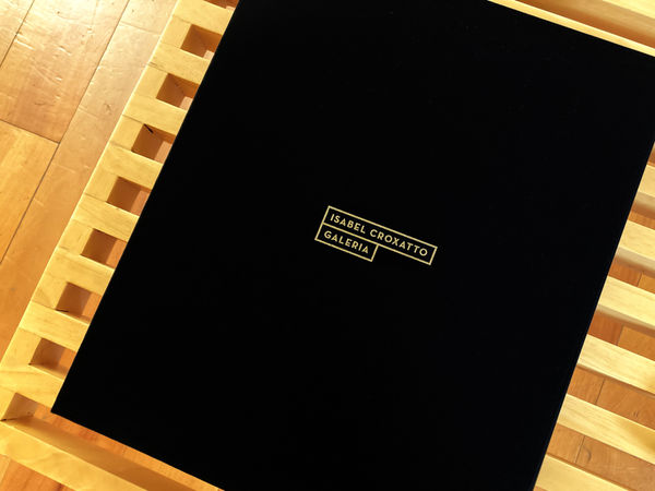 Installation view of the exhibition Sweeter than Roses by Víctor Castillo, presented by Isabel Croxatto Galería in Santiago, 2021. Credit: Nicolás de Sarmiento. Courtesy of Isabel Croxatto Galería. Artwork: Sweeter than Roses Art Box Set, back view.