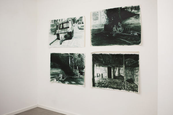 Installation view of the exhibition Ensamblajes Territoriales by Johans Pe&ntilde;aloza, presented by Isabel Croxatto in Galer&iacute;a Nueva. Madrid, Spain, June 2021. Courtesy of Isabel Croxatto Galer&iacute;a.