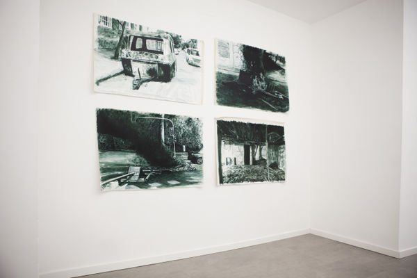 Installation view of the exhibition Ensamblajes Territoriales by Johans Pe&ntilde;aloza, presented by Isabel Croxatto in Galer&iacute;a Nueva. Madrid, Spain, June 2021. Courtesy of Isabel Croxatto Galer&iacute;a.