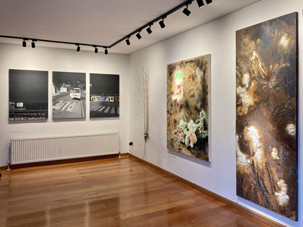 Installation view of POSTESCUELA, Transcripciones de Lugares por Venir at Isabel Croxatto Galer&iacute;a. Santiago, Chile. September 2023. Photo: Nicol&aacute;s de Sarmiento.