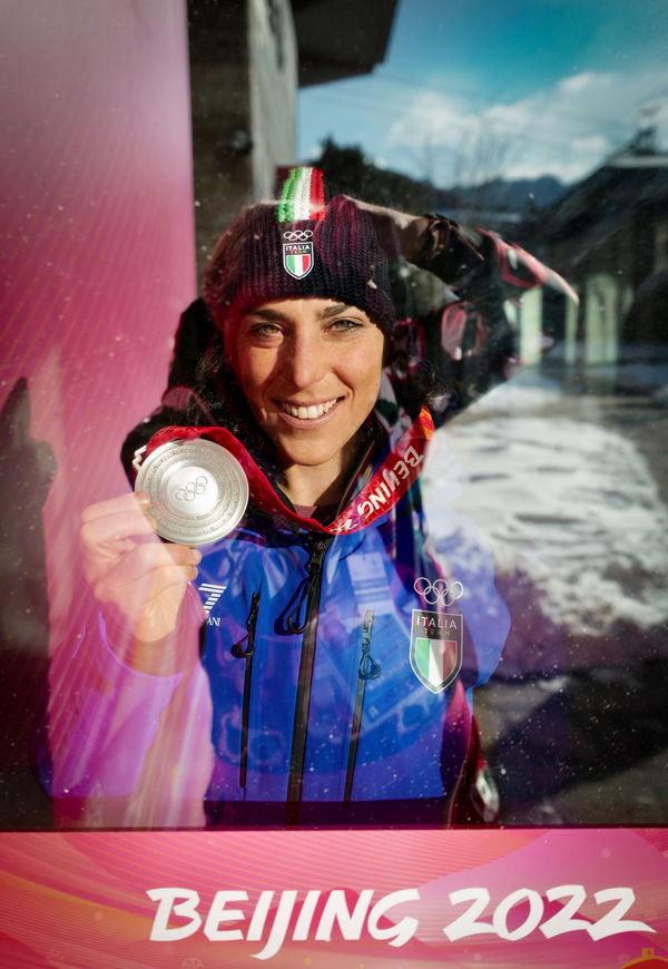 Hubertus von Hohenlohe Federica Brignone, Beijing, 2022 Photography 120 x 85 cm Series: Portraits