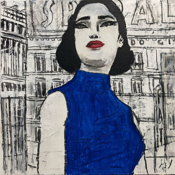 Javier de Juan Minerva in Madrid, 2025 Oil on canvas 100 x 100 cm