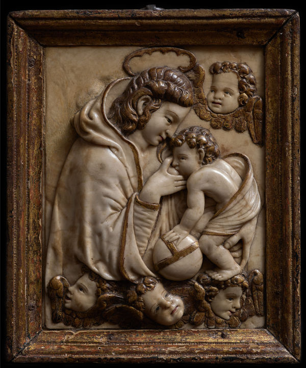 RELIEF OF OUR LADY OF THE MILK, Gregorio Pardo attrib., (Burgos, ca. 1513-1552)