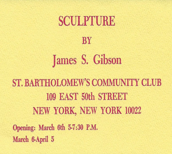 St. Bartholomew's Solo Exhibition