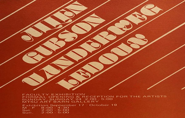 MTSU Art Barn Gallery Art Faculty Exhibition