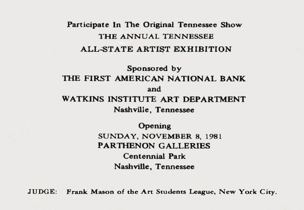 21st TN All-State Artists Juried Exhibition