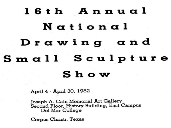 16th National Small Sculpture Juried Exhibition