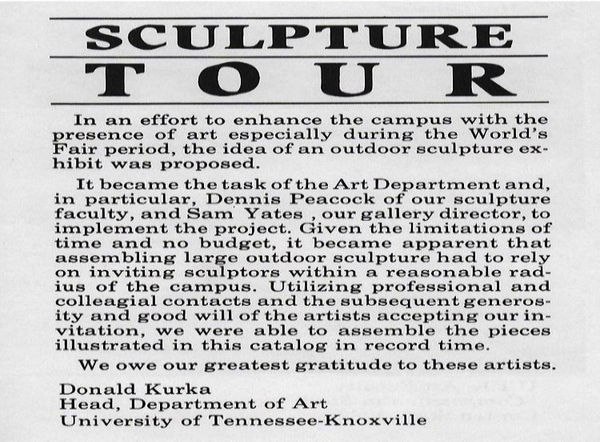 World's Fair Sculpture Tour Touring Exhibition