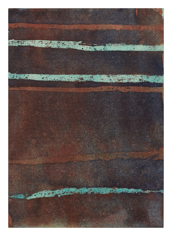 Monika Huber #022835 o.T., 1983 Öl auf Papier 14,8 x 10,5 cm