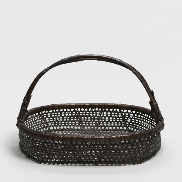 Körbe, #002609 Obst- und Blumenkorb, Meiji-Zeit (1868-1912)