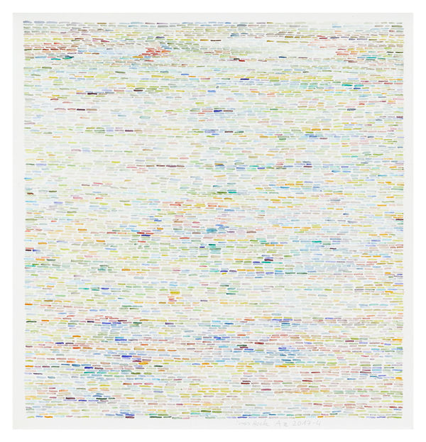 Ines Hock #023088 AZ 2017-4, 2017 Aquarell auf englischem Aquarellpapier 28 x 29 cm