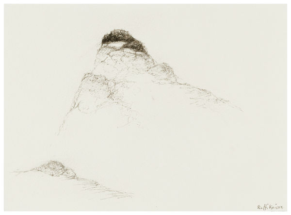Raffi Kaiser #022915 Landschaft, 2022/23 Tusche auf Papier 22,5 x 31,1 cm