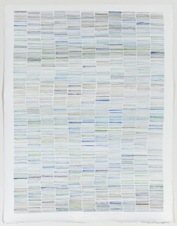 Ines Hock #023084 19.8. 2020, 2020 Aquarell auf Zerkall Aquarag Papier 65 x 51 cm